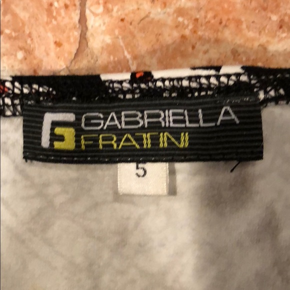GABRIELLA FRANTINI BLACK 3/4 SLEEVE TOP SIZE S - Picture 7 of 7